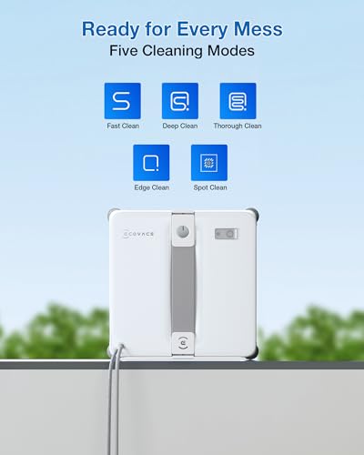 ECOVACS WINBOT MINI2 Window Cleaning Robot with 5 Smart Cleaning Modes
