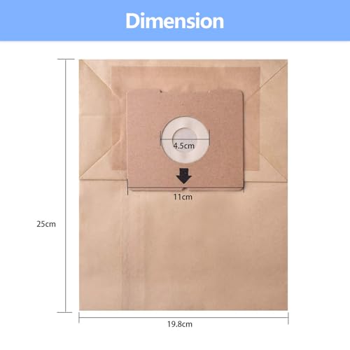 20 Pack Replacement Dust Bag for Zing Canister Vacuum Series #2138425, Bags for Model 4122, 2154, 2154A, 1668, 1668W