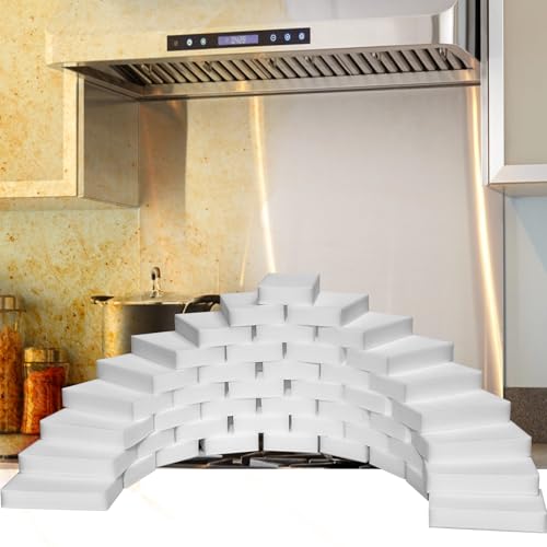 100 Pack Magic Sponge Eraser,Multi-Functional Household Cleaning Kitchen Dish Sponge for Furniture,Extra Thick and Long Lasting Melamine Cleaning Sponges for Bathroom,Bathtub, Wall Cleaner (100) - color: X-100