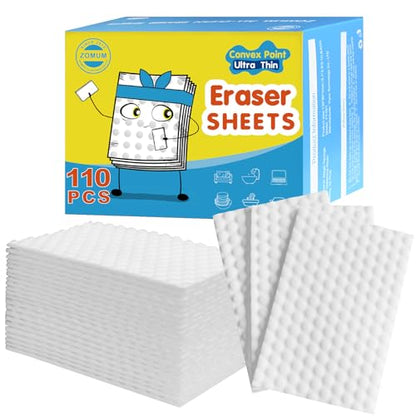 110 PCS Upgrade Convex Point Magic Sponge Eraser Sheets,Disposable Portable Magic Cleaning Eraser Thin Wipes for Kitchenware Bathroom Shoe Sink Car Interiors Hard-to-Reach Places - size: 110 PCS