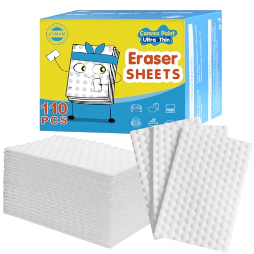 110 PCS Upgrade Convex Point Magic Sponge Eraser Sheets,Disposable Portable Magic Cleaning Eraser Thin Wipes for Kitchenware Bathroom Shoe Sink Car Interiors Hard-to-Reach Places - size: 110 PCS