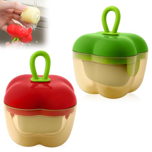 2Pcs Reusable Lint Roller Set, Portable Mini Travel Lint Roller, Washable Sticky Roller, Mini Pet Hair Removal Tool,Easy Removing Hair on Clothes Sofa Bed Carseat (Red and Green) - color: Red and Green
