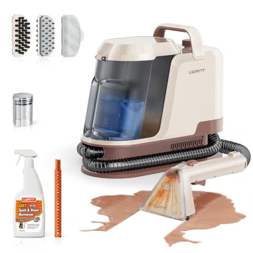 Uwant 22Kpa Carpet Cleaner Machine with Odor Eliminator Stick Set of 1 - color: Cream-Latte