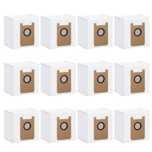 Dust Bags Compatible with AIRROBO T20+/ T25+/ T30+/ T25+C Robot Vacuum Cleaner Bags Disposable Replacement Vacuum Bag Airrobo Robot Vacuum Dust Bags Replacement Parts (12 Pack) - size: 12pcs Dust Bags