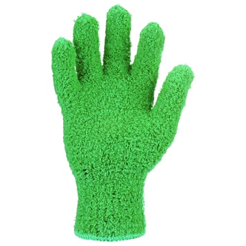 M METERXITY Dusting Gloves, Reusable Washable Mittens for Plants/House/Cars/Blinds Dusting, Leaf Cleaning Glove Mittens - color: Dark Green, size: 7 x 9.5 cm