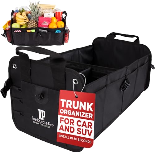 Car & Vehicle Trunk Organizer for SUV, Truck & Auto Storage, Standard Black - color: Black, size: Standard