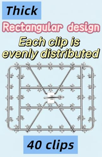 2 Pack Sock Drying Racks with 80 Clips, Stainless Steel Drying Clamp