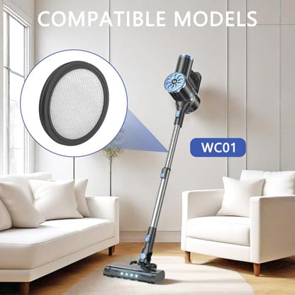 WC01 Filter Compatible with Vipsun & HOUSBRUSH U9 vacuum cleaner