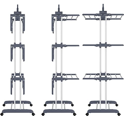 HOMIDEC Clothes Drying Rack, 4-Tier(67.7" H) Foldable Drying Rack Clothing - color: Gray