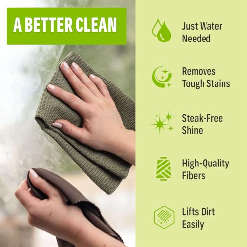 E-Cloth Window and Glass Cleaner Kit, Just Add Water - 1 Kit - color: Dark Oak, size: 1 Kit