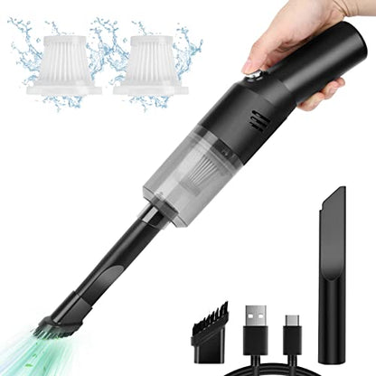 V06 Cordless Handheld Vacuum, 400g Mini Vacuum Portable for Car & Home