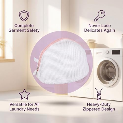 3Pcs Bra Washing Bag for Laundry, Lingerie Washer Protector