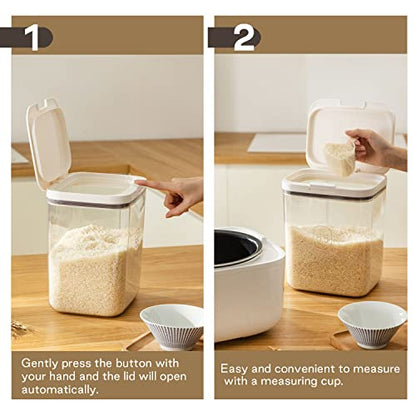 Flour Container - 5.5 L /5.81qt/5kg Large Flour Dispenser Keep Your Flour Fresh and Dry Easily with Kitchen Essential - color: 5.5 L