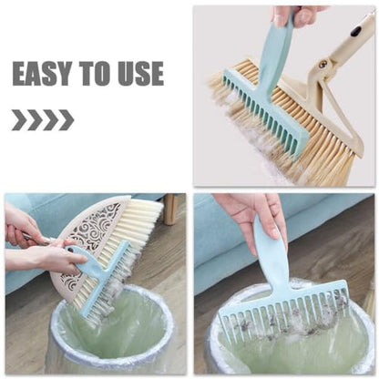Gatuida 2-Pack Broom Hair Removal Comb Handheld Hair Cleaning Tool with Comfortable Grip Handle Lint and Pet Removal Tool for Brooms Carpets and Home Cleaning 6.69 X 6.61 X 0.11 in