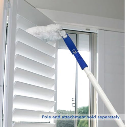 Unger Wide Blind Duster – Adjustable Head Blind Cleaner Duster Tool, Household Ceiling Fan Duster for Dust, Pet Dander, Cobwebs