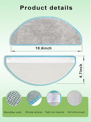 Vac Mop Pads for iRobot Roomba 104/105/105x/Y/Essential Combo Series - color: 6 Pack for 105&104