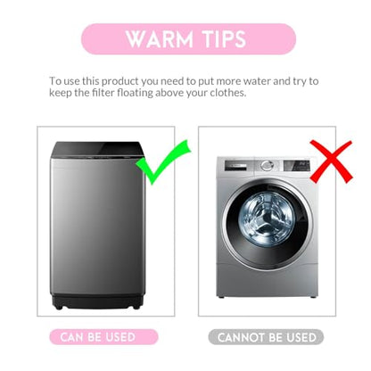 Pet Hair Remover for Laundry,Lint Catcher for Washing Machine, 2026 Upgraded Floating Hair Filter Mesh Removal, Cat and Dog Hair Washing Machine Catcher; 4 Piece