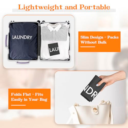 120L Heavy Duty Laundry Bag with Shoulder Handles,Dirty Clothes Storage Bag - color: (Laundry) Black