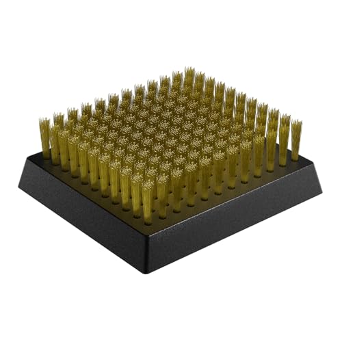 ENLOY Copper Wire Grill Brush Replacement Head, Grill Cleaning Bristle Brush with 4 Screws, BBQ Cleaning Replacement Brush Head for Gas, Porcelain, Ceramic, Cast Iron, Stainless Steel Grills and More - color: Grill Brush Head