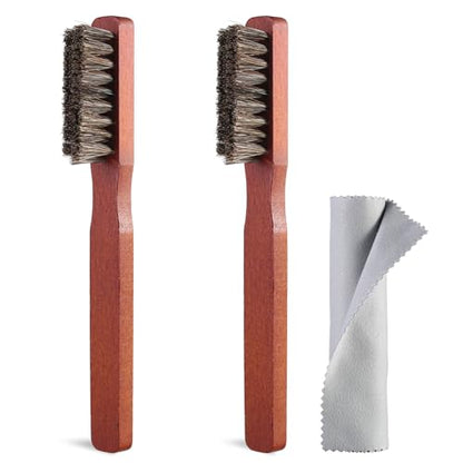 Shoe Brush Shoe Polish Brush Horse Hair Brush for Leather Horsehair Shoe Brush Professional Shoe Polish Applicator