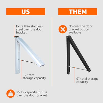 InstaHanger Collapsible Wall & Over Door Drying Rack (Bracket Included) - size: 1 Pack with Over the Door Bracket