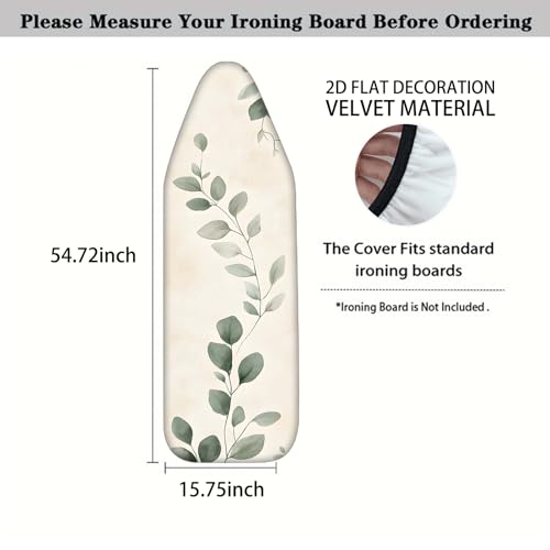 Nuxovilar Eucalyptus Leaves Ironing Board Cover 15x54 Polyester - color: Yph01007