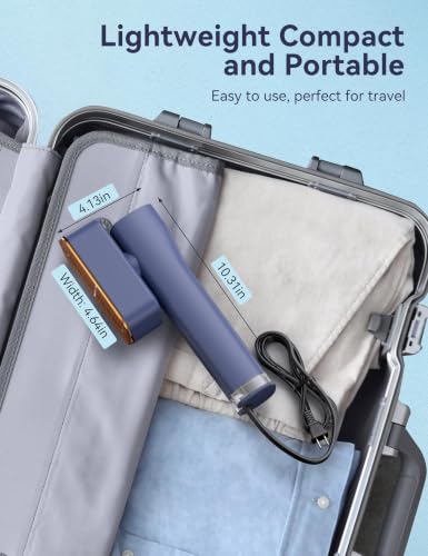 Sundu Steamer for Clothes Portable 2-in-1 Travel Steamer Iron for Clothes - color: Denim Blue
