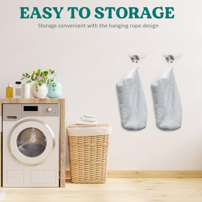 Shoe Washing Machine Bag 2 Pack, Laundry Shoe Bag for Washer and Dryer - color: Gray 2pcs
