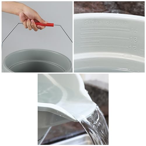 Commercial Cleaning Bucket Pail, 14-Quart, 6-Pack