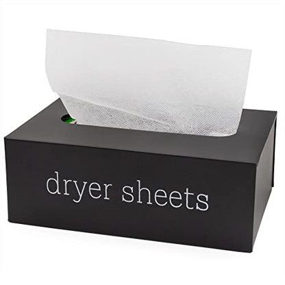 AuldHome Design Farmhouse Dryer Sheet Dispenser (Black); Countertop Enamelware Fabric Softener Sheet Holder for Laundry Room - color: Black