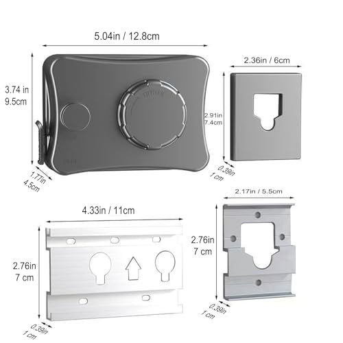Anti-Sagging Clothes Line Thickened Steel Wire Retractable Clothesline Heavy Duty Clothesline Wall Mounted Gun Grey Finished - size: 5.1m 6612T Grey Anti-Sagging ClothesLine