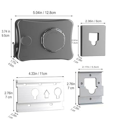 Anti-Sagging Clothes Line Thickened Steel Wire Retractable Clothesline Heavy Duty Clothesline Wall Mounted Gun Grey Finished - size: 5.1m 6612T Grey Anti-Sagging ClothesLine