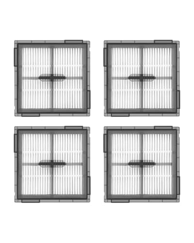 4-Pack Replacement HEPA Filters Compatible with Roborock Q10 S5/Q10 S5+/Q10 X5/Q10 X5+ Robot Vacuum Cleaner | Replacement Washable Filters | Canister Filter Accessories Kit, Upright Filter - color: Q10 S5+ Filter 4