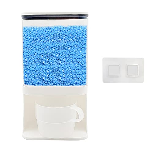 Detergent Dispenser for Laundry Room,Wall-Mounted Laundry Detergent Dispenser with Spigot Cup Holder,Suitable for Soap Beads Rice Scent Boosters Dry Food Dog Food Dispenser Storage Containers(1L) - style: 1L containers