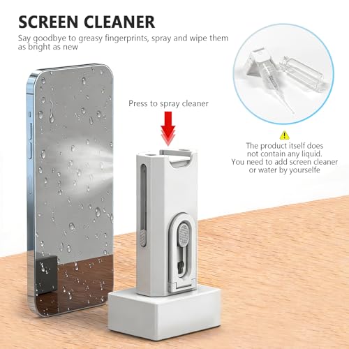 TENOC 8 in 1 Multi Function Cleaning Kit, White