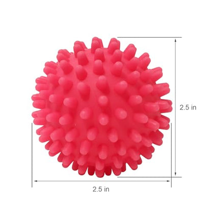 Dryer Balls 4 Pack - Non-Toxic Reusable Dryer Balls (Red) - color: Red