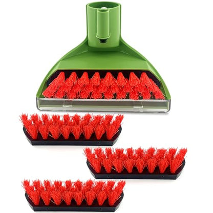 Upgraded 1400B Little Green 5.3" Detachable Tough Stain Brush Tool Replacement for Bissell Little-Green Upright &Portable Carpet Cleaners for 1400B 4075 3860 1425 2458 3194 3353 Series,1+3 Brush,Green - color: (1+3)-green