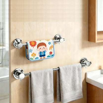 JiePai 17-28 Inch Extendable Suction Cup Towel Bar for Bathroom,Chrome - color: Chrome