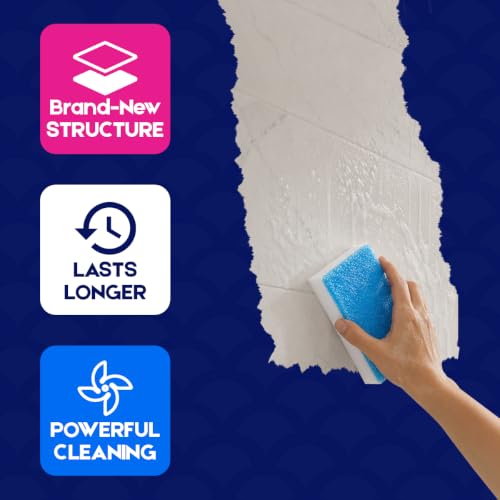 LAUNDRYLUX Magic Sponge Erasers, 4 Pack Dual-Sided Shower & Tub Cleaner - size: 4 Count
