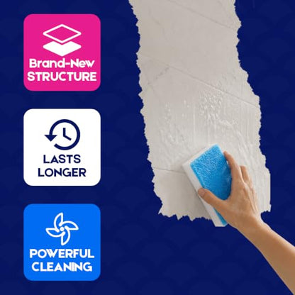 LAUNDRYLUX Magic Sponge Erasers, 8 Pack Dual-Sided Shower & Tub Cleaner - size: 8 Count