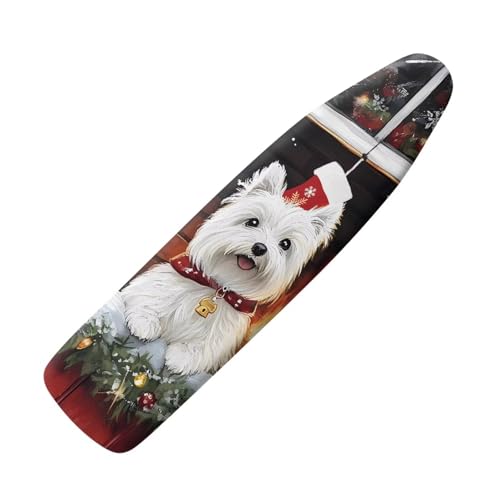 Cute Dog Ironing Board Cover, Cover for Standard Size Iron Boards Replanement with Padding, Heavy Duty Padded, Christmas Decor - color: Cute Dog