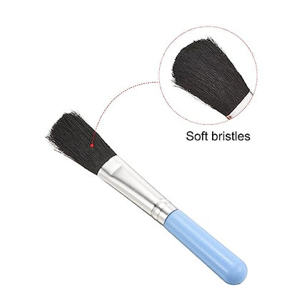 PATIKIL Succulent Cleaning Brush 4Pack 125mm Black Gardening Tools Plant Brush for Garden Blue Handle - color: Blue