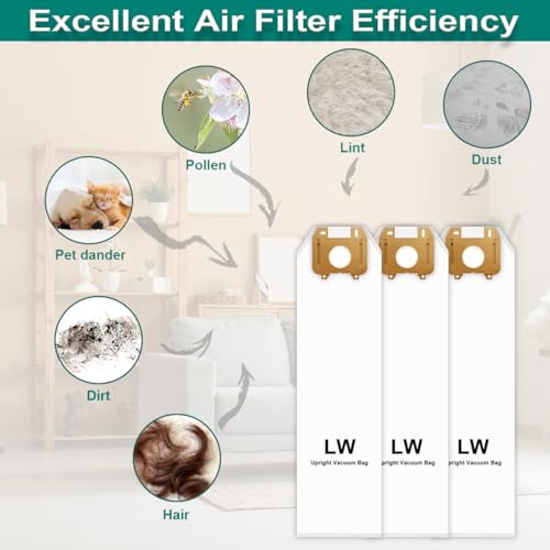 Type LW HEPA Vacuum Bags for Oreck Magnesium Upright