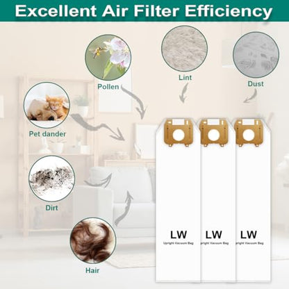 Type LW HEPA Vacuum Bags for Oreck Magnesium Upright