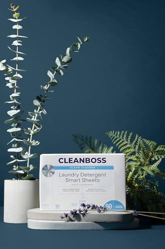 CleanBoss Laundry Detergent Smart Sheets - 30 Sheets - size: 30 Count (Pack of 1)