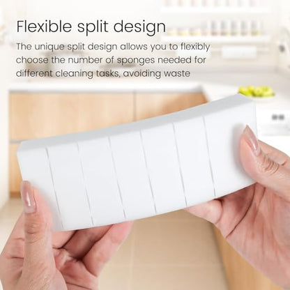 TRENDBOX Melamine Sponges Magic Cleaning Sponges Melamine Foam for Dishes Eraser Sponges for Kitchen (White, 6.3x2.4x0.7 Inch (Pack of 40)) - size: 40 Pack (6.3 x 2.4 x 0.7 inches each)
