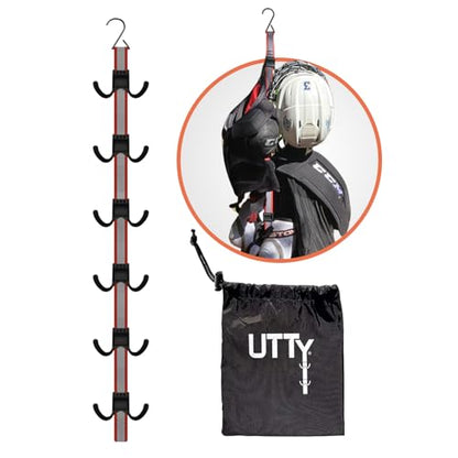 UTTY Multipurpose Portable Hanging Rack - Vertical Hockey Gear Drying Rack