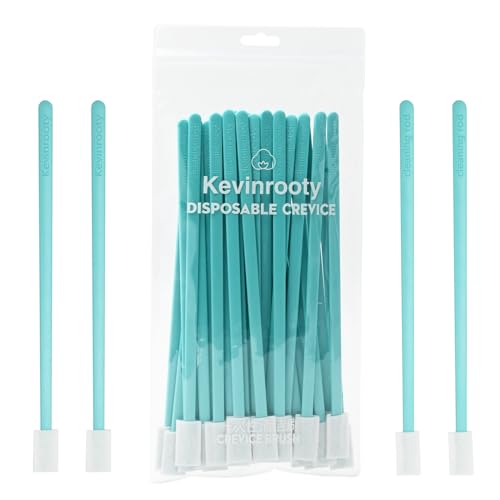 30PCS Crevice Cleaning Brush Tool Kit - Disposable Toilet Brush & Seat Cleaner (Blue)