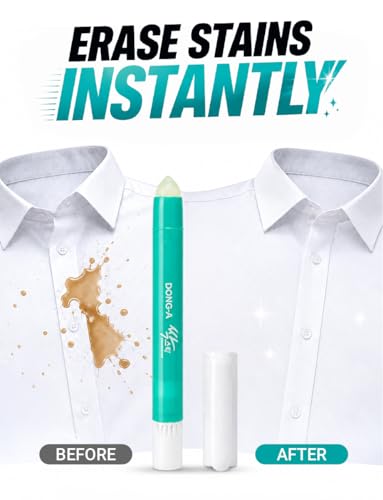 Portable Stain Remover Stick for Fabric and Clothes, Easy-to-Use Solid Stick, Travel-Friendly On-the-Go Design (1 Count)