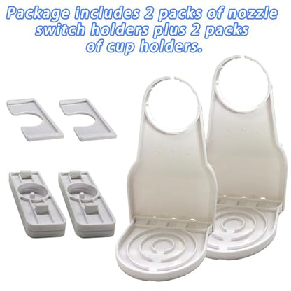 2pcs liquid detergent dispenser holder with detergent cup holder and drip tray is easy to clean and easy to organize and store in the room.